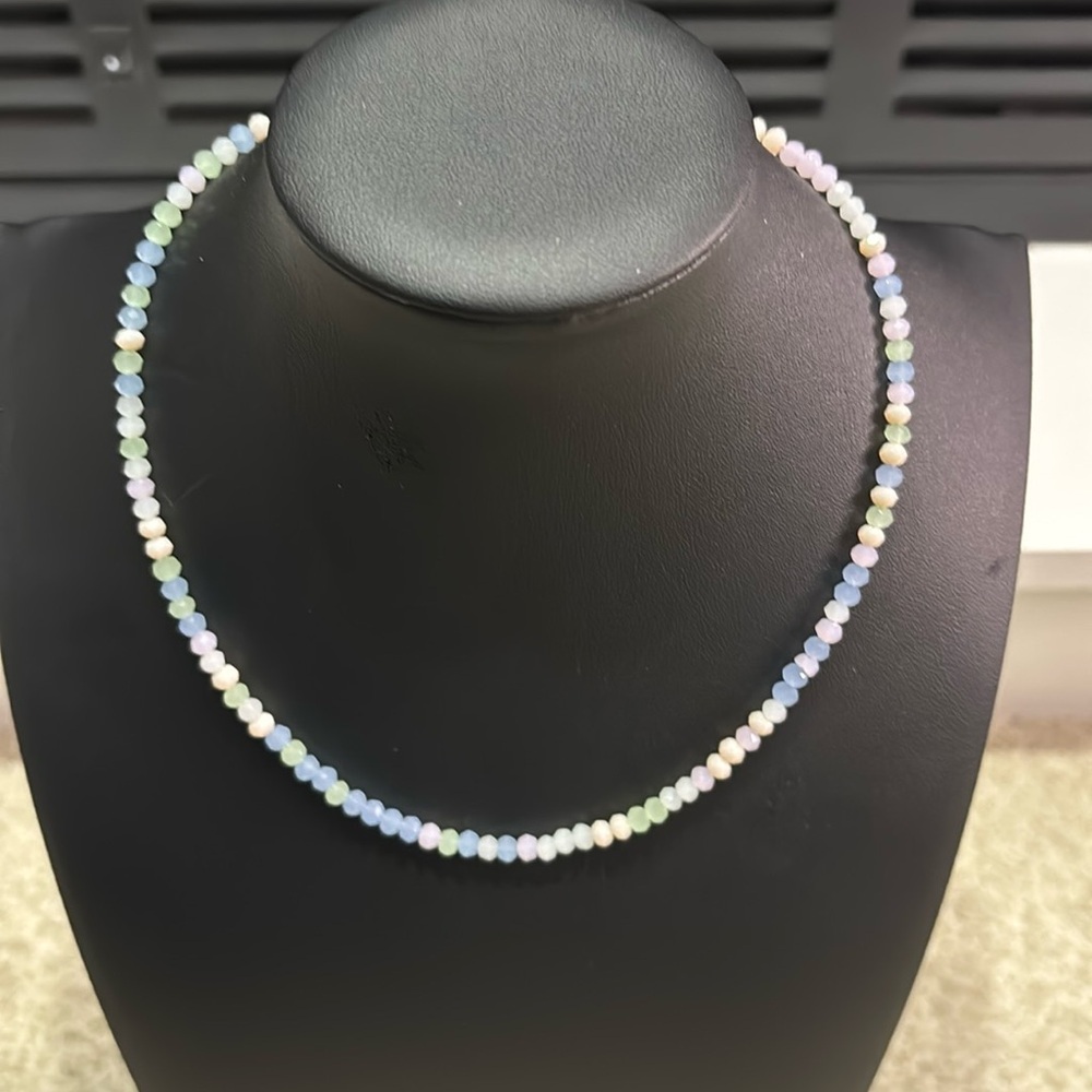 NWOT CR15 Natural Austrian Crystal 4mm necklace